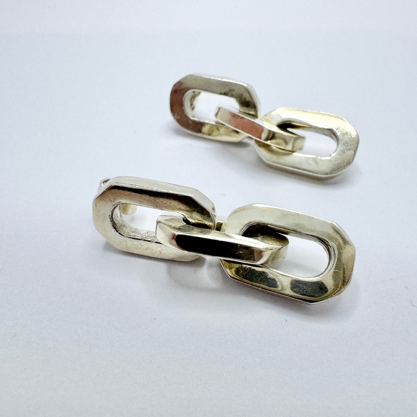 Mexico TS-79. Vintage Sterling Silver Earrings.