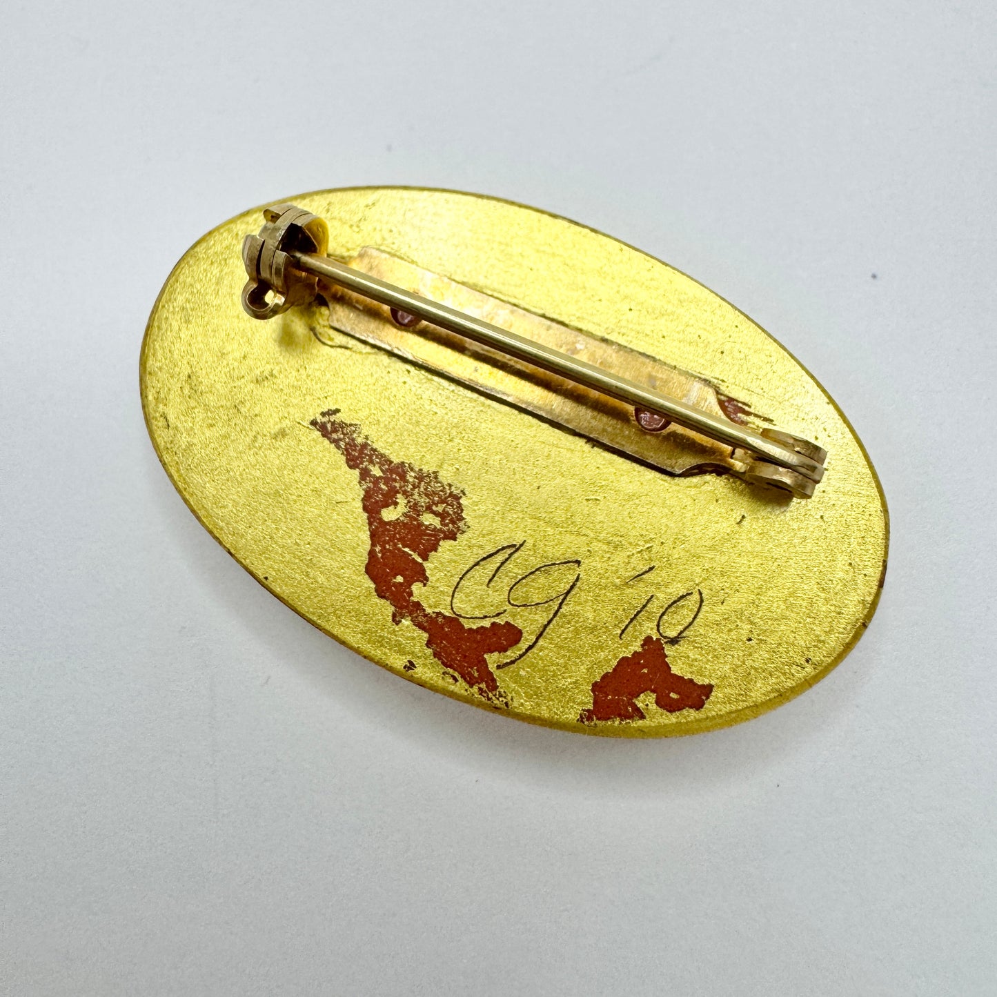 Christina Goodman. Pre-owned Miniature Painting Brooch