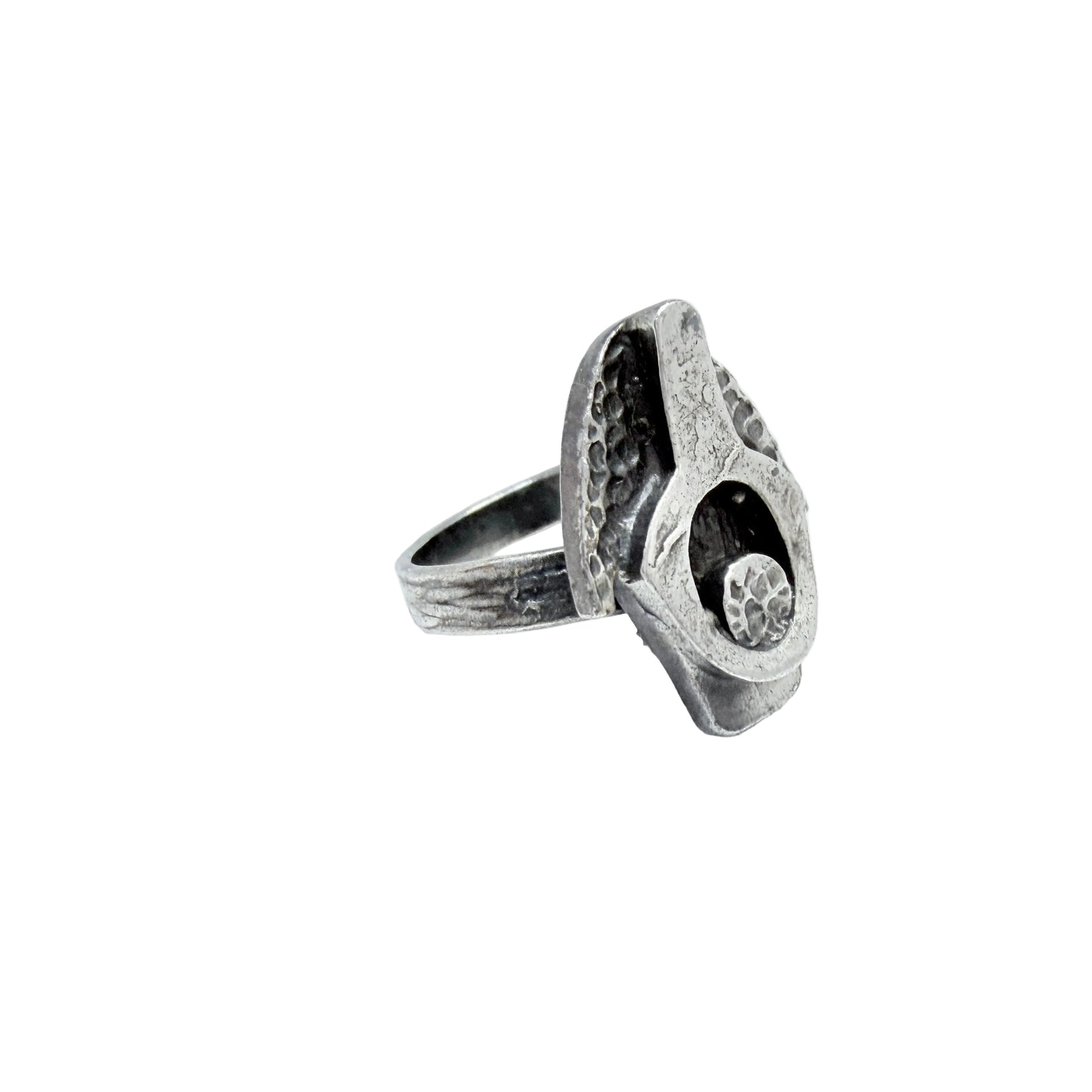 Vintage Solid Silver Modernist Ring. Prob. USA / Canada ca 1970s.