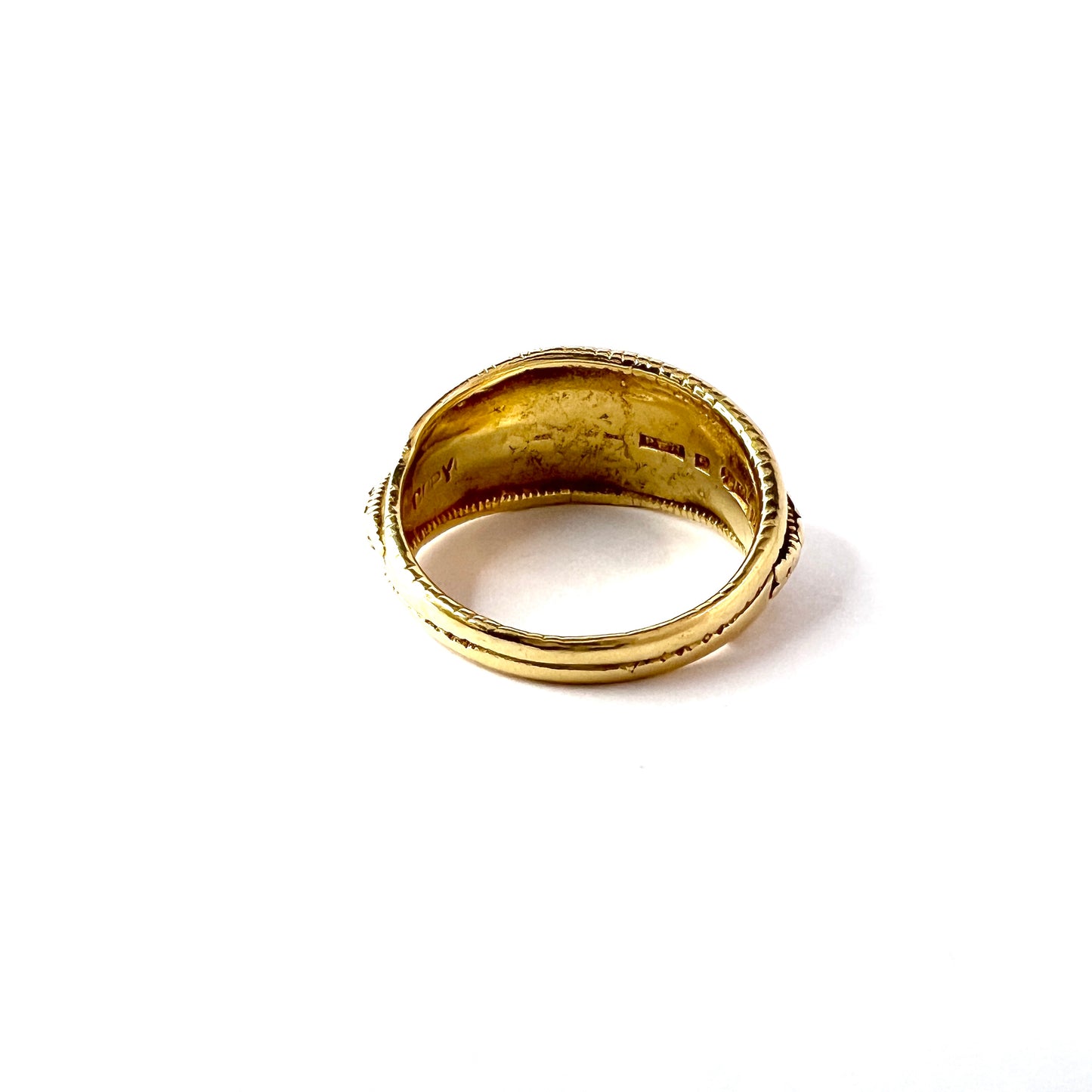 Bengt Hallberg, Sweden 1994. Vintage 18k Gold Viking Copy Unisex Ring