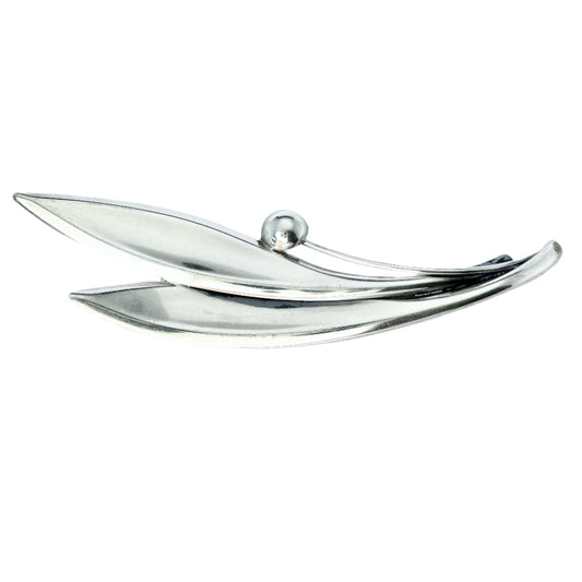 Elis Kauppi, Kupittaan Kulta Finland 1959. Vintage Solid Silver Brooch.