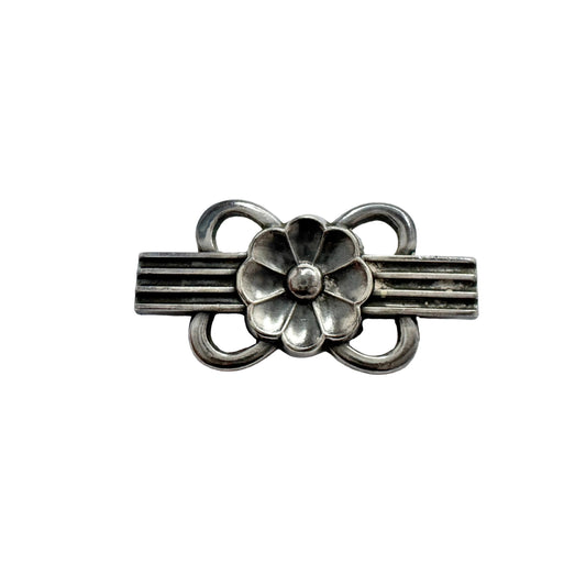Carl M Cohr, Denmark 1930s. Vintage Solid Silver Brooch.