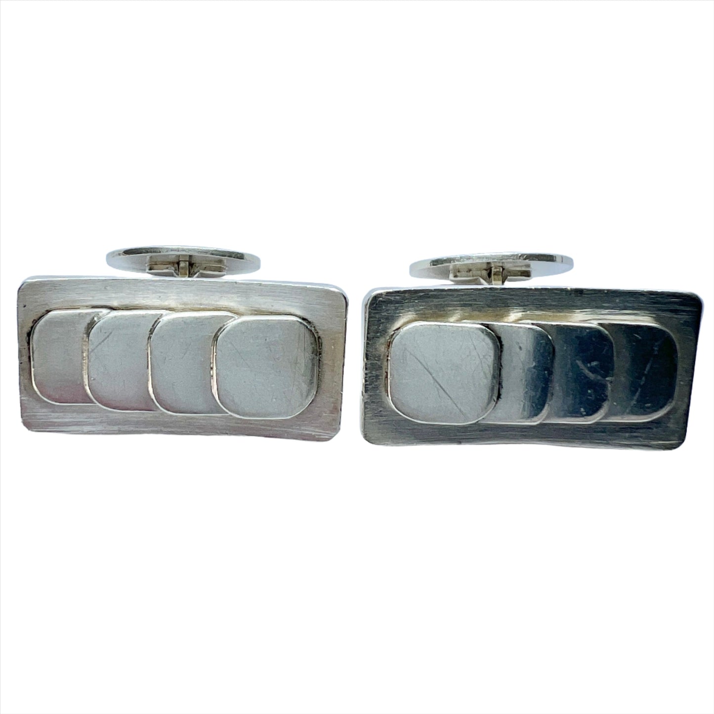 Claes E Giertta, Sweden 1967. Large Pair of Vintage Sterling Silver Cufflinks.