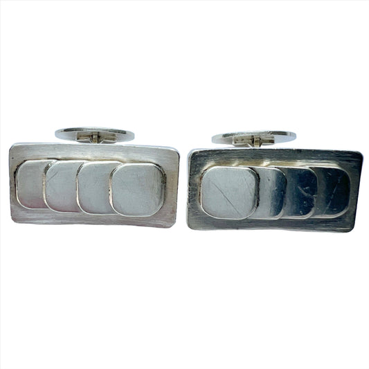 Claes E Giertta, Sweden 1967. Large Pair of Vintage Sterling Silver Cufflinks.