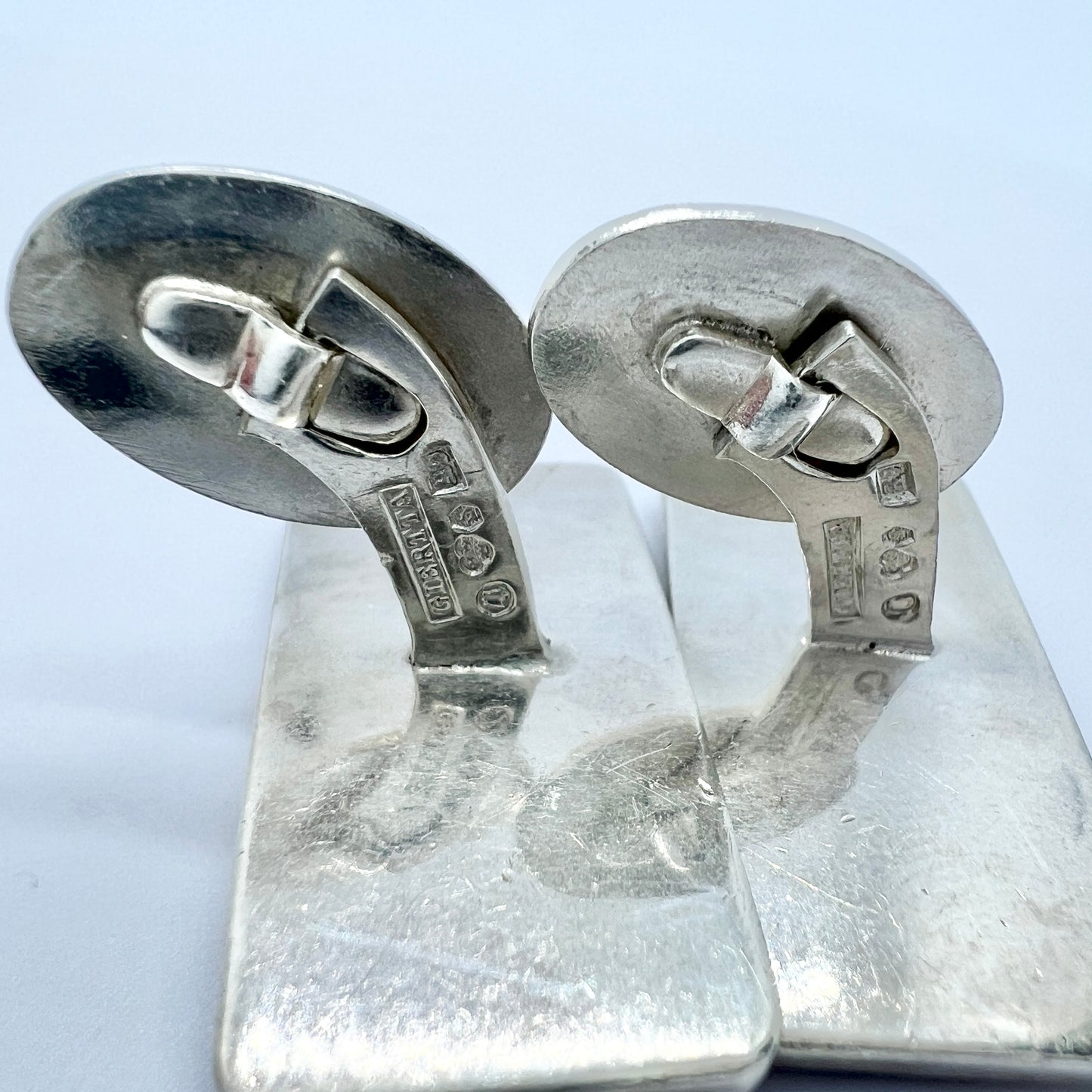 Claes E Giertta, Sweden 1967. Large Pair of Vintage Sterling Silver Cufflinks.