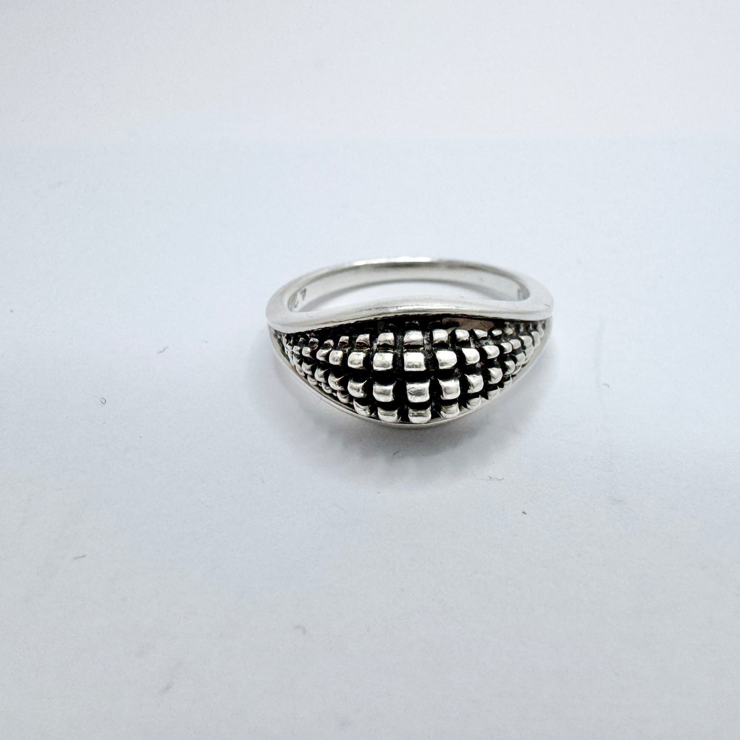 Lene Munthe for Georg Jensen, Denmark. Vintage Sterling Silver Ring.