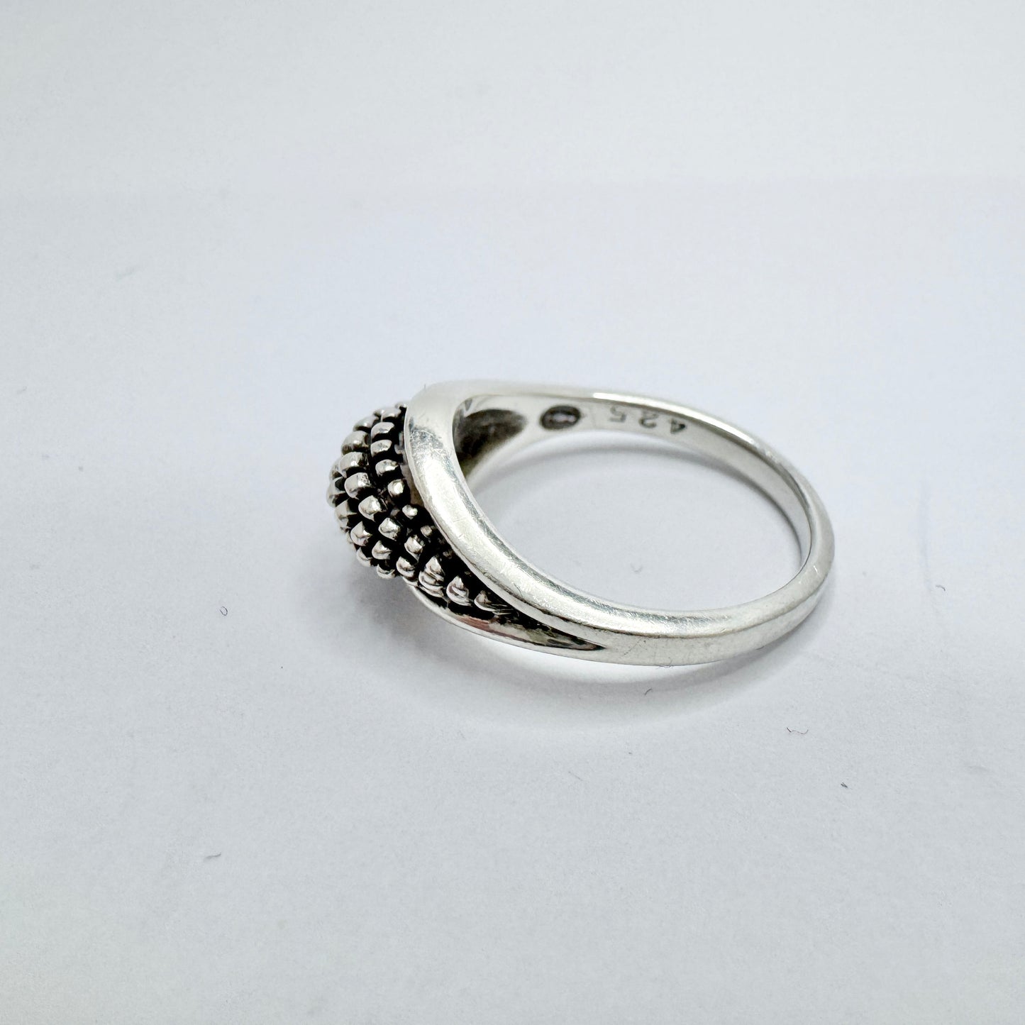 Lene Munthe for Georg Jensen, Denmark. Vintage Sterling Silver Ring.