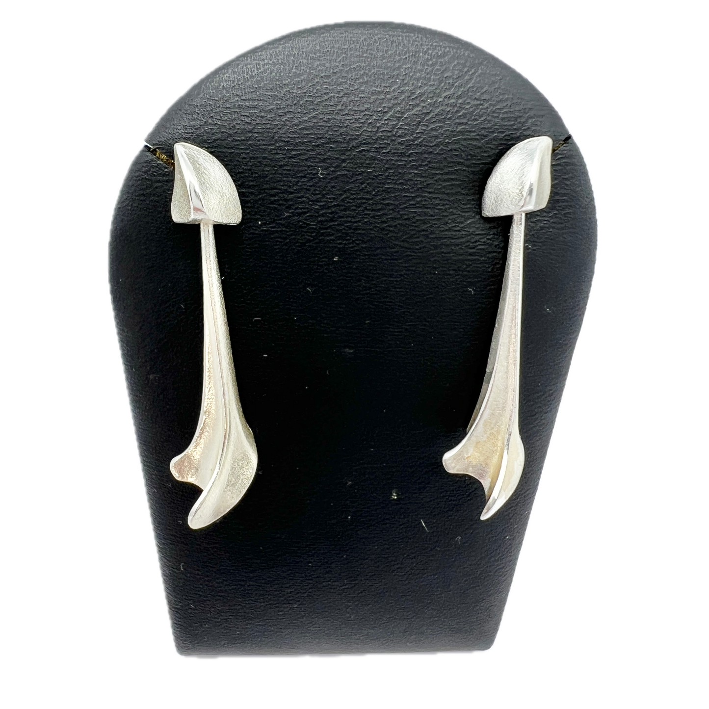 Zoltan Popovits for Lapponia, Finland. Vintage Sterling Silver Earrings. Design: Calliope