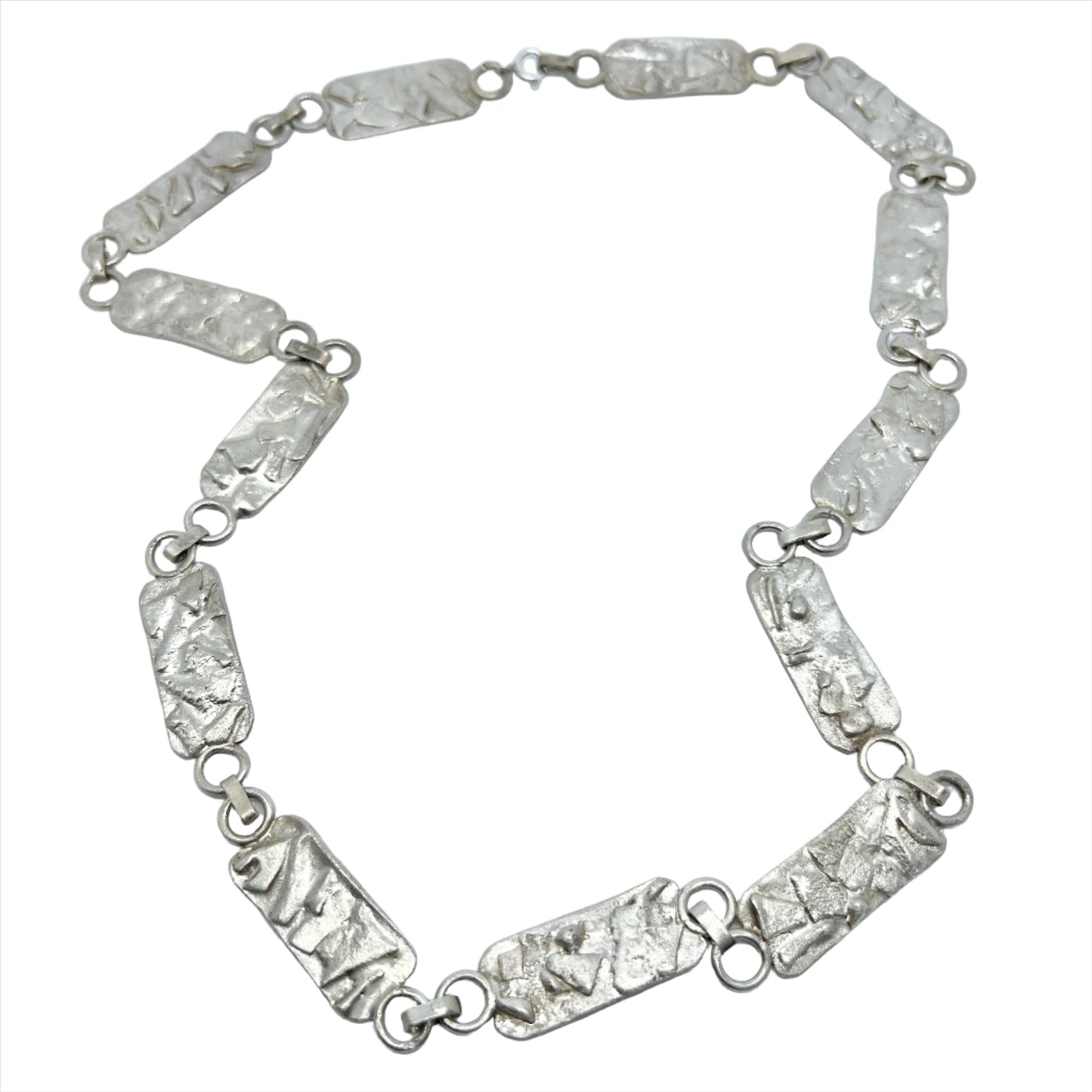 Sweden 1970-80s. Chunky Sterling Silver Necklace