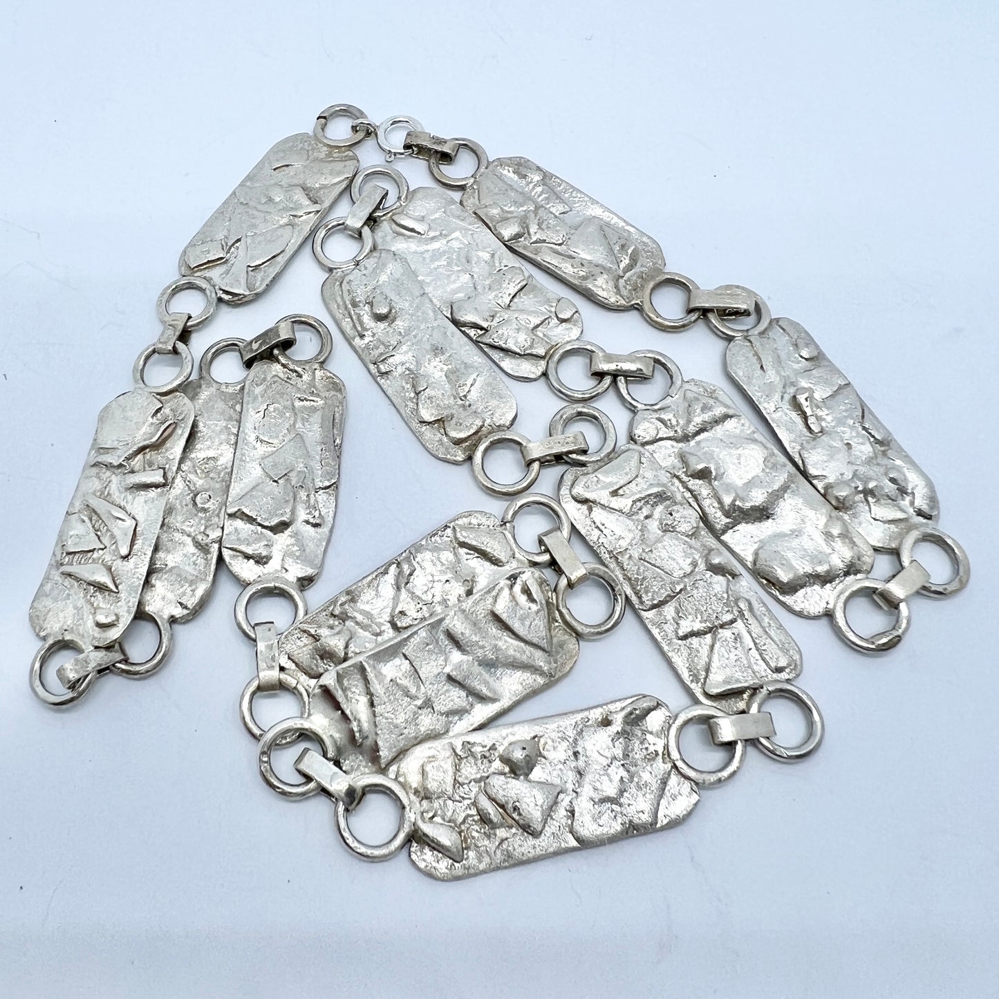 Sweden 1970-80s. Chunky Sterling Silver Necklace