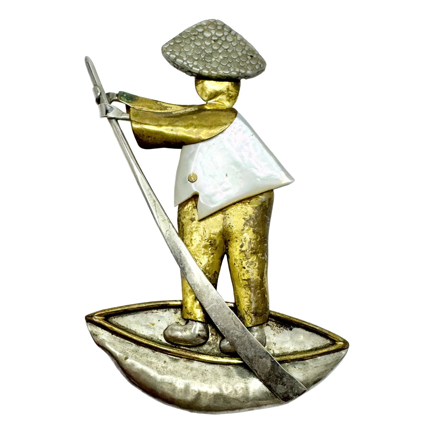 Fabrice, Paris. Large Vintage Costume Jewelry Brooch