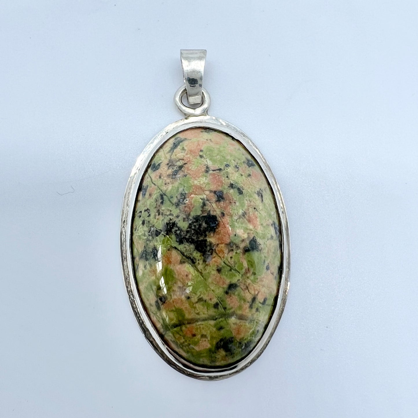 Sivert Källdén, Sweden 1998. Vintage Sterling Silver Rock Stone from Höga Kusten Pendant.