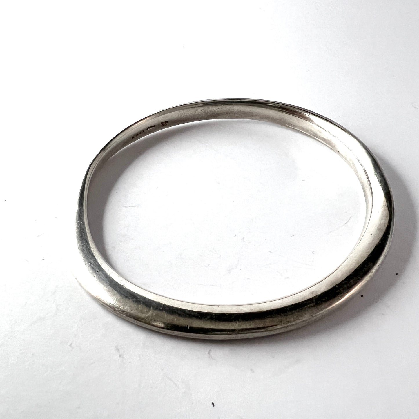 Royal Copenhagen, Denmark c 1970s. Chunky Sterling Silver Bangle Bracelet.