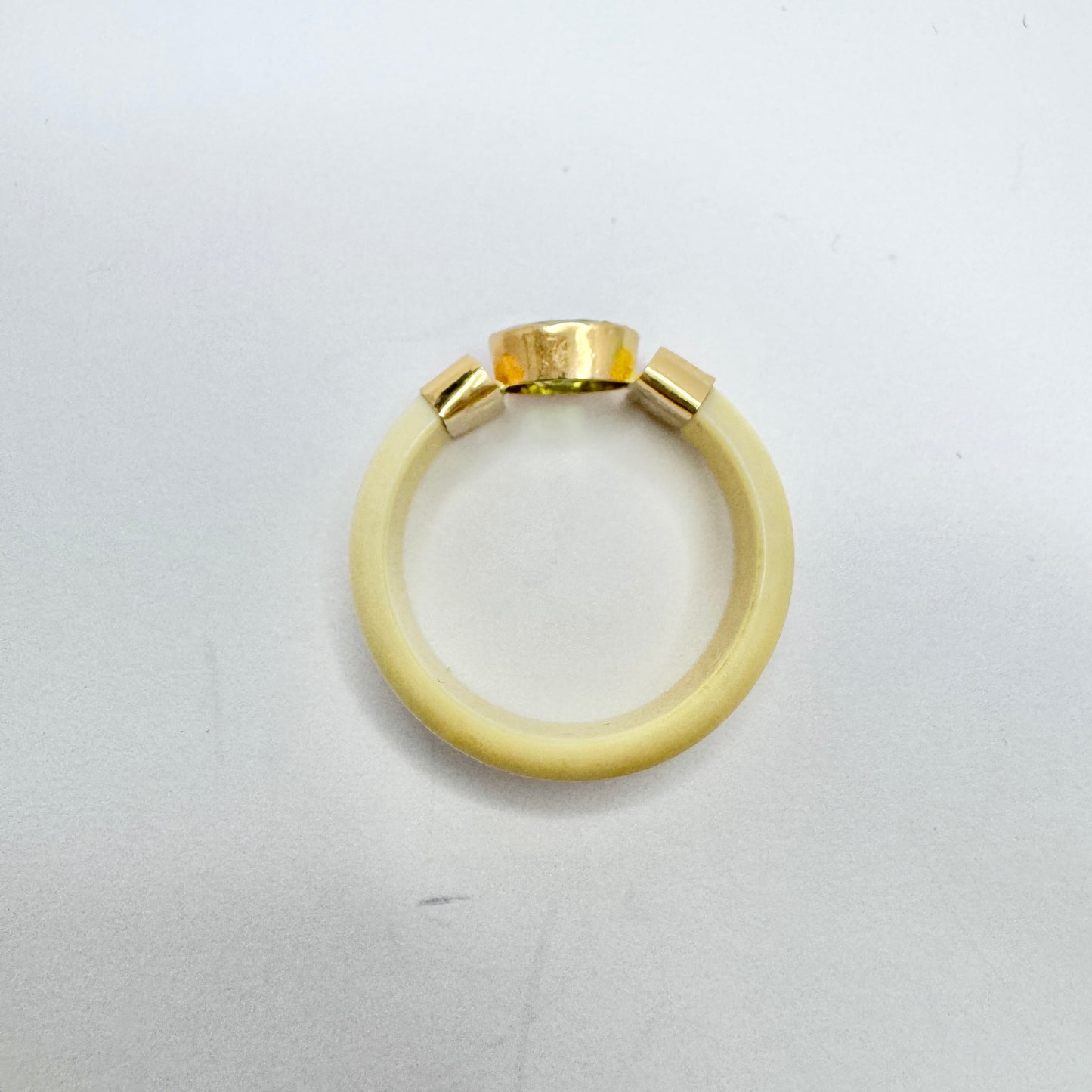 Vintage 14k Gold Peridot Ring.