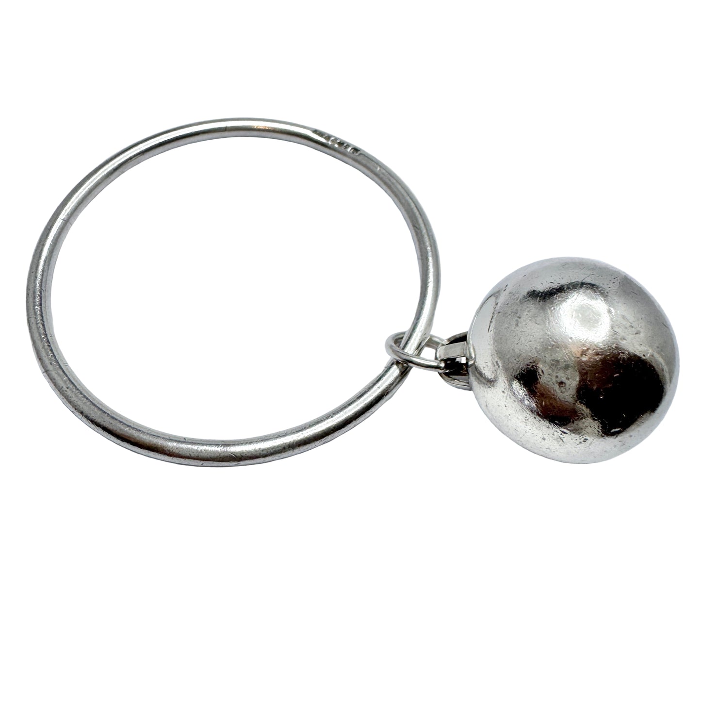 Ceson, Sweden 1966. Chunky Vintage Sterling Silver Ball Charm Bracelet.