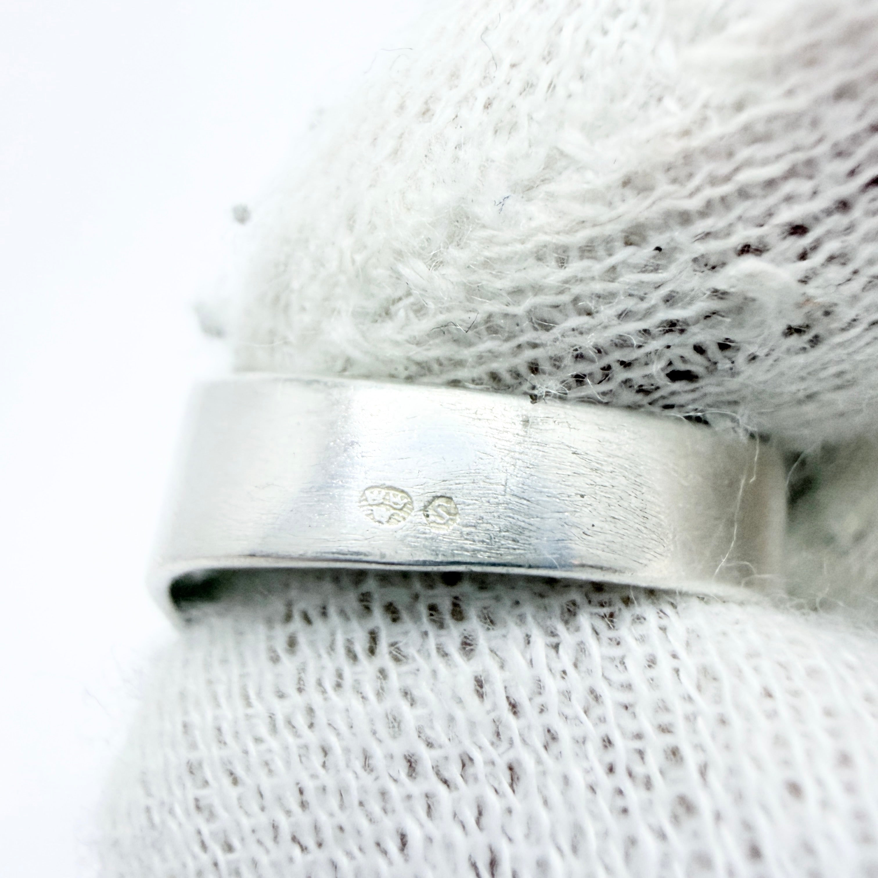 Vintage 1950-60s Solid Silver Rock Crystal Ring. – T Niklasson Gallery