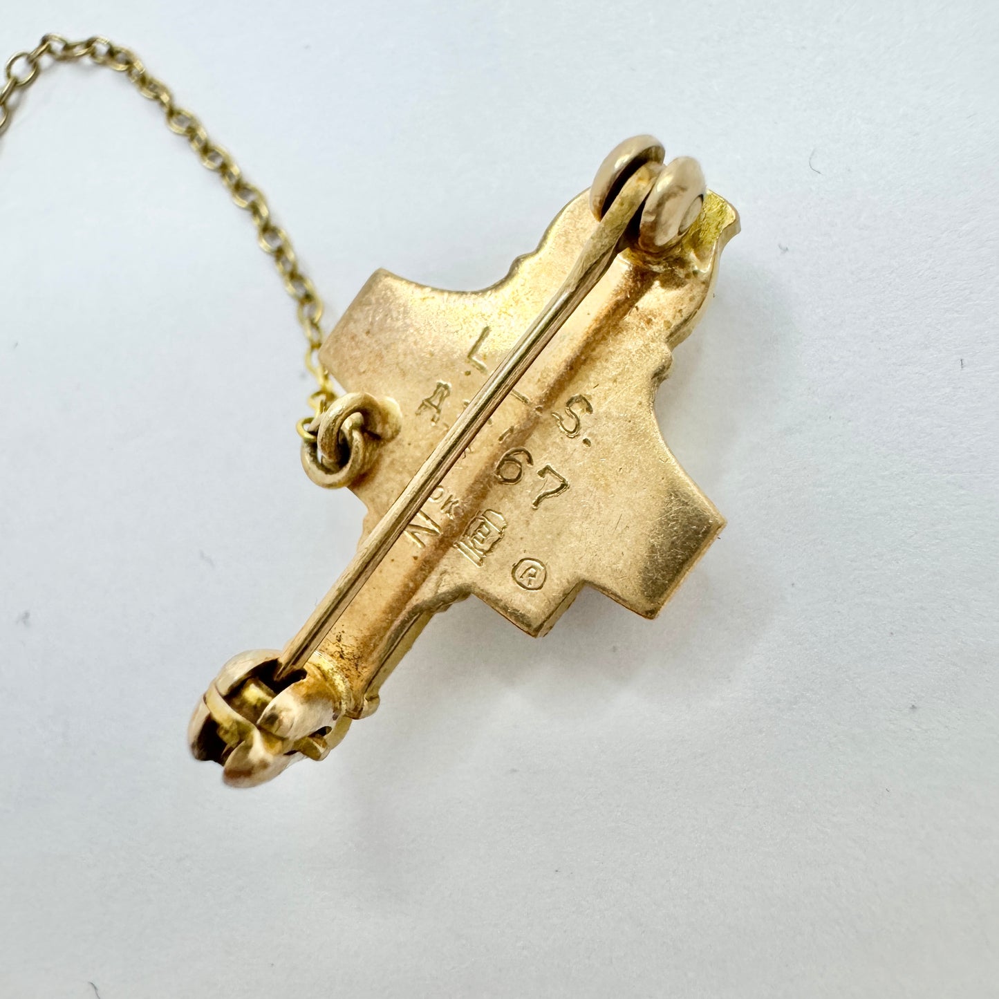 Vintage 1967 Fraternity Pin in 10k Gold
