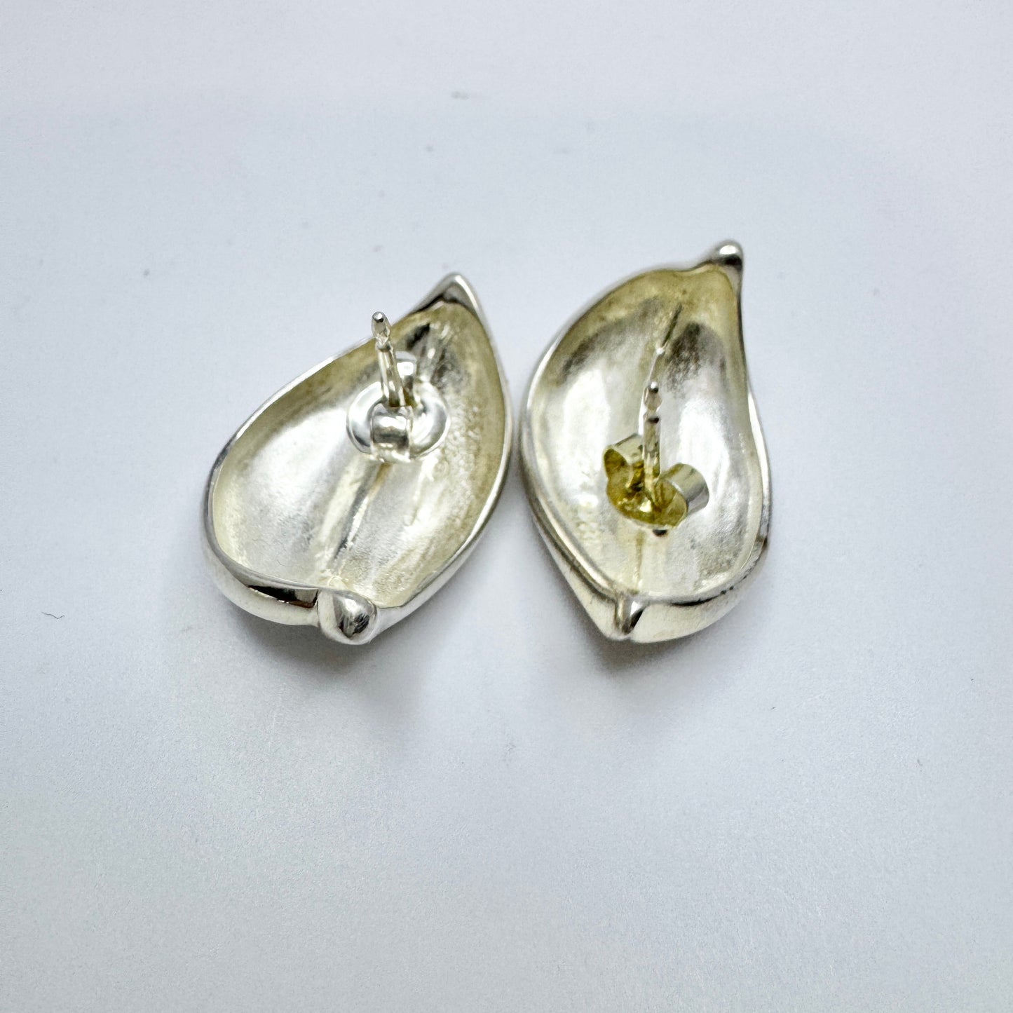 Franz Scheuerle, Germany ca 1980s. Vintage Sterling Silver Earrings.
