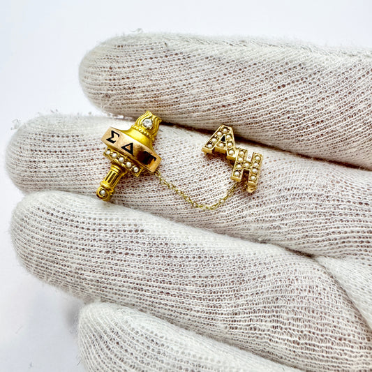 Vintage 1967 Fraternity Pin in 10k Gold
