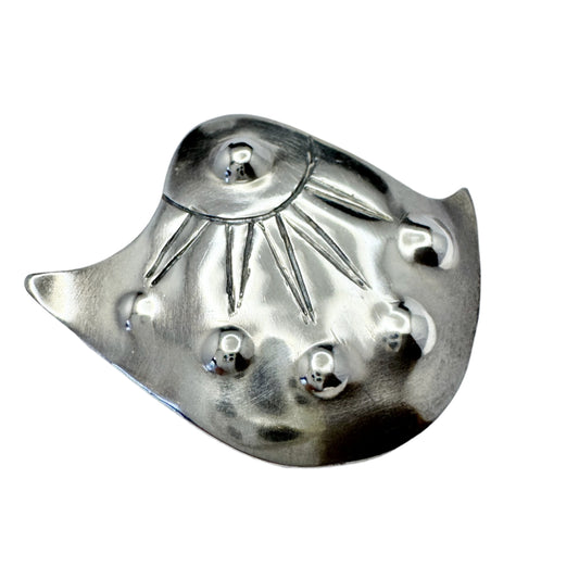 Sweden 1970-80s. Vintage Sterling Silver Brooch.