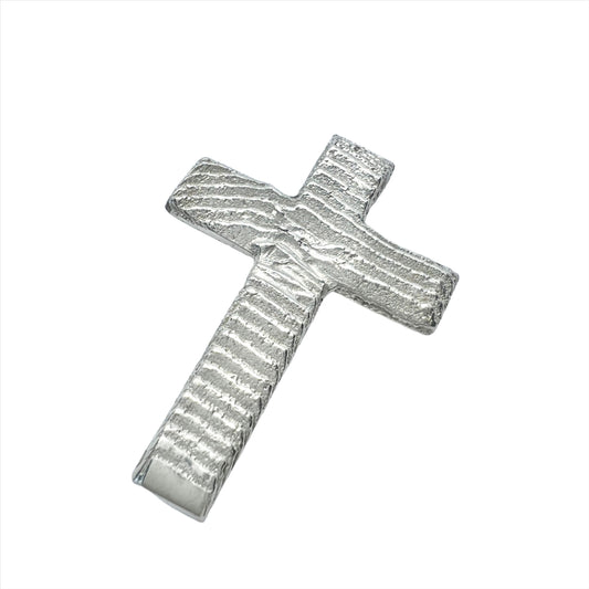 Owe Johansson, Sweden. Vintage Sterling Silver Cross Pendant.