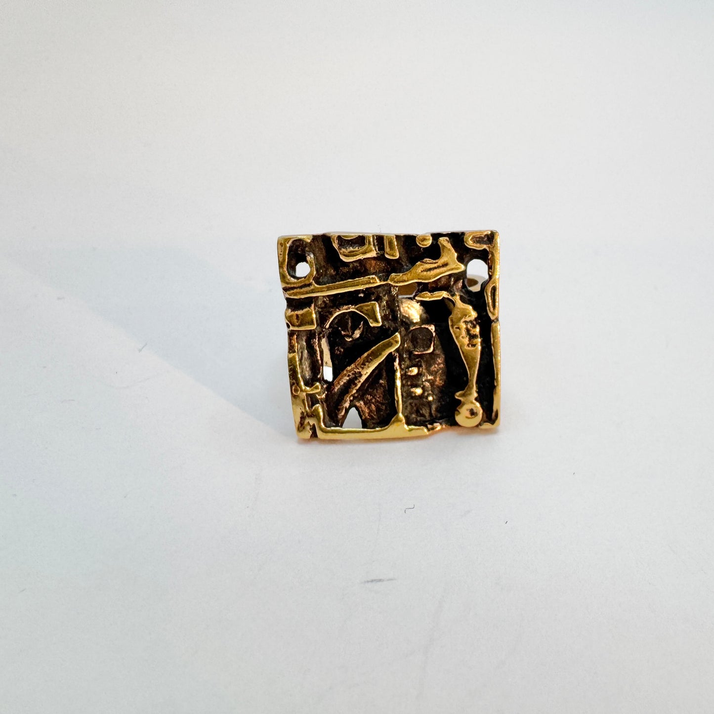 Jorma Laine, Finland. Vintage Bronze Ring.