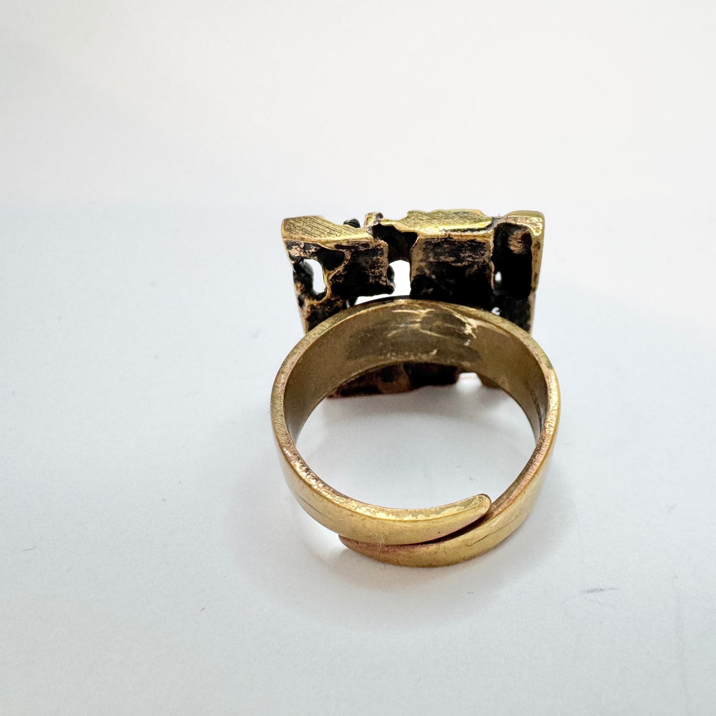 Jorma Laine, Finland. Vintage Bronze Ring.