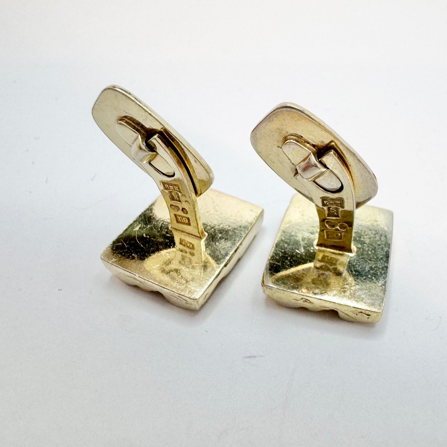 Bengt Hallberg, Sweden 1969. Vintage Gilt Solid Silver Cufflinks