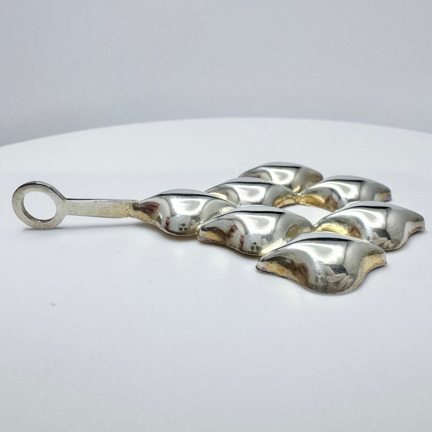 Scandinavia 1970s. Vintage Solid Silver Pendant.