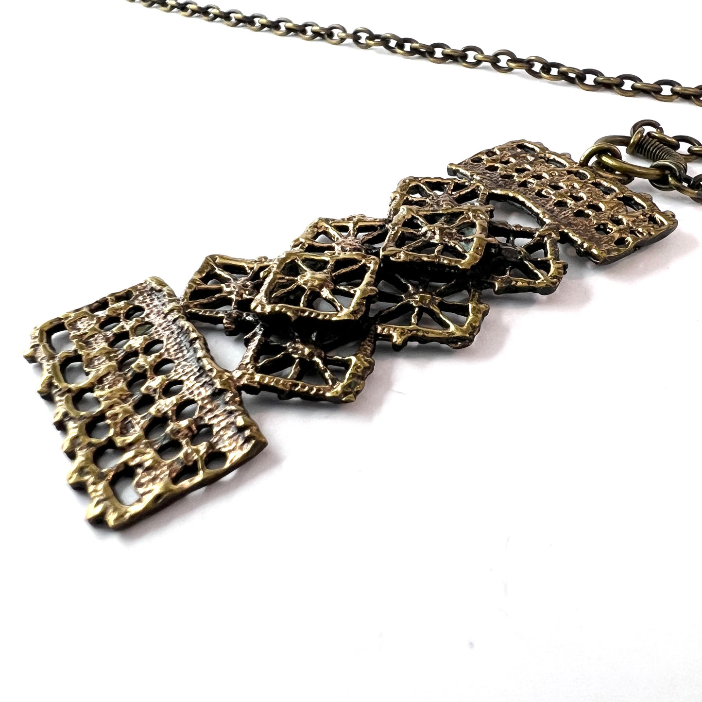 Pentti Sarpaneva, Finland 1960-70s. Bronze Pendant Necklace.