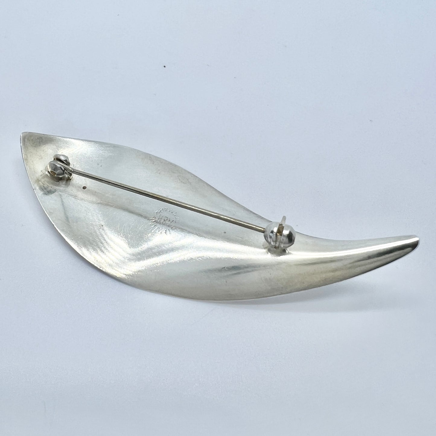 Aarre & Krogh, Denmark 1960s Vintage Sterling Silver Brooch.