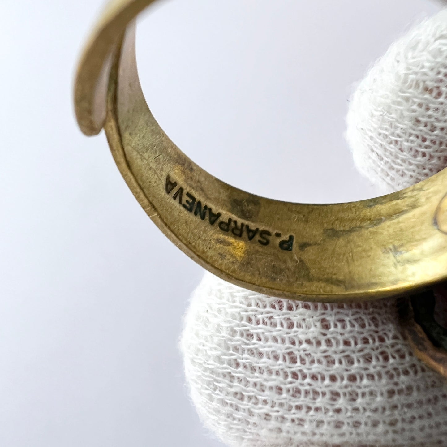 Pentti Sarpaneva Finland 1960-70s Vintage Bronze Ring.