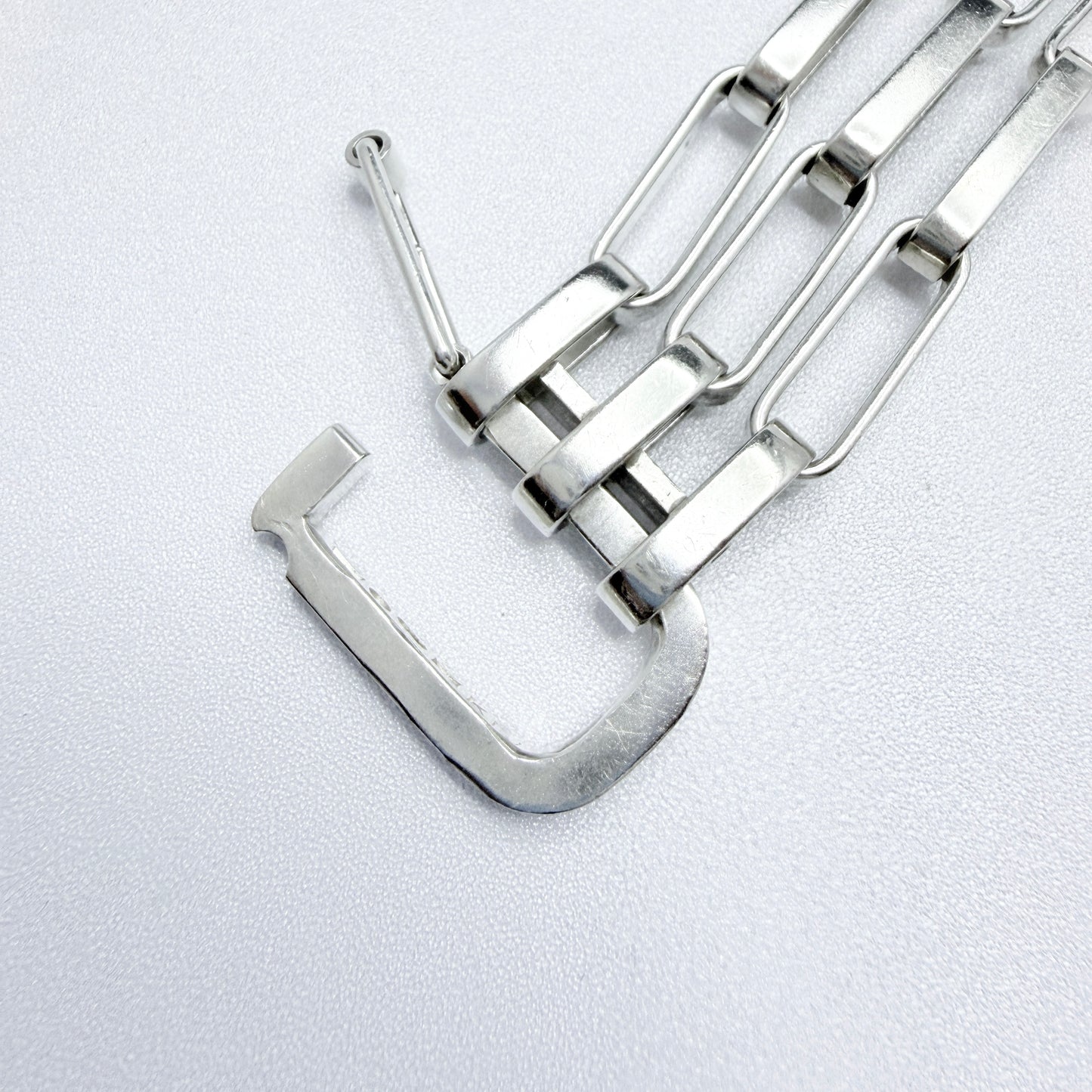 Karl Ingemar Johansson, Sweden 1966. Chunky Sterling Silver Bracelet. Signed.