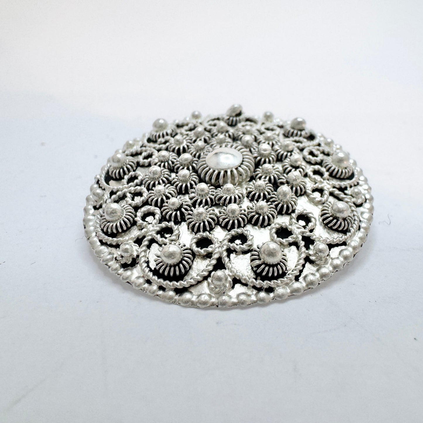 Greece. Vintage Sterling Silver Brooch.