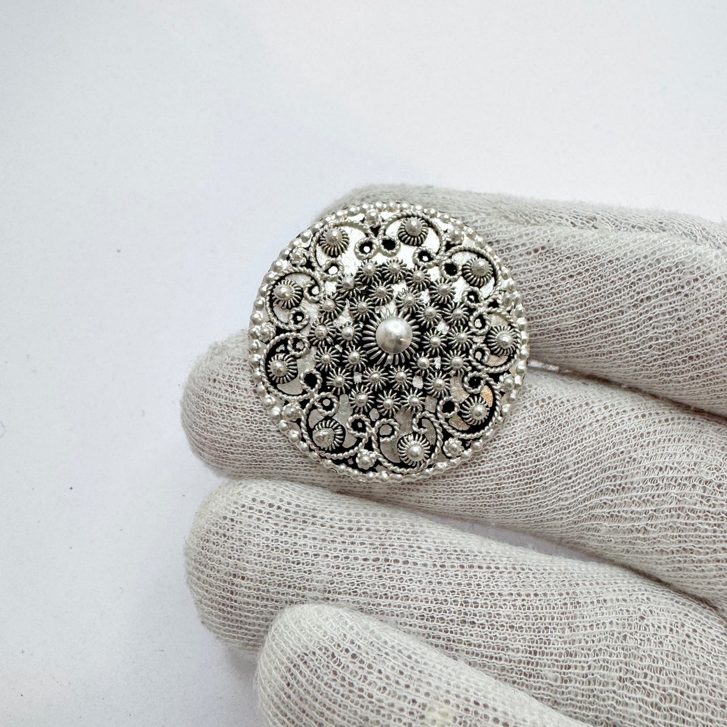 Greece. Vintage Sterling Silver Brooch.