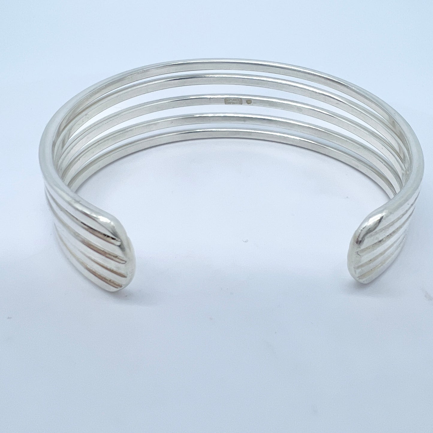 Anton Michelsen, Denmark 1960s. Vintage Sterling Silver Cuff Bracelet.