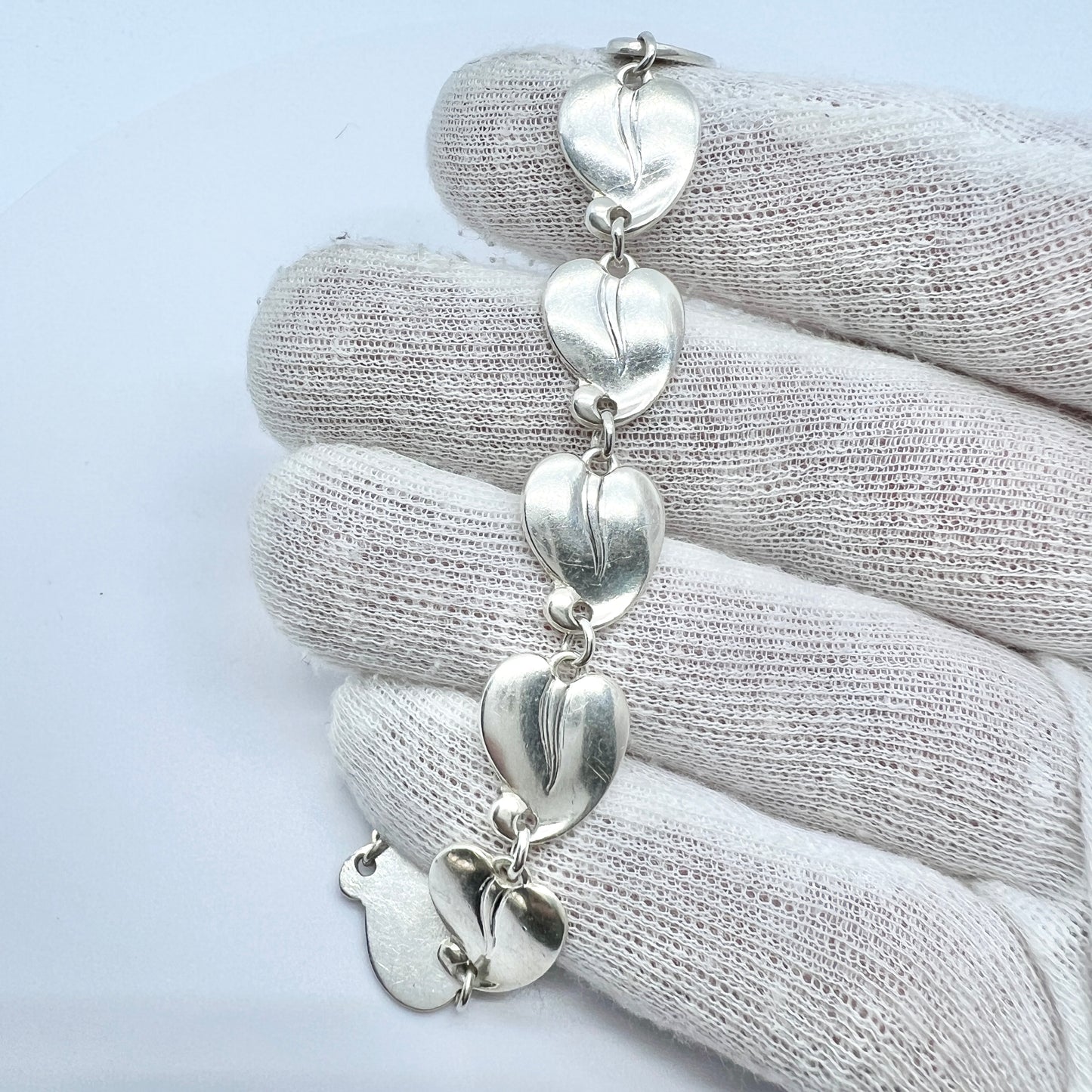 Eiler & Marløe, Denmark 1940s Solid Silver Bracelet.