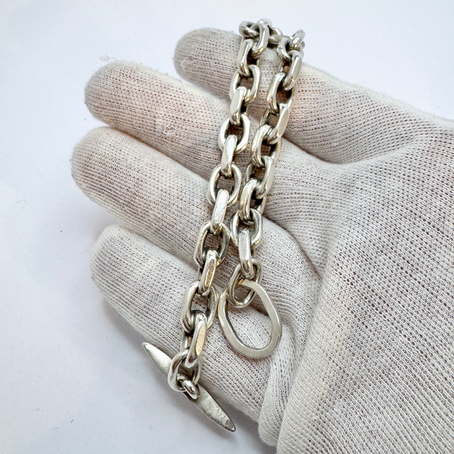 Denmark ca 1960. Vintage Sterling Silver Bracelet.