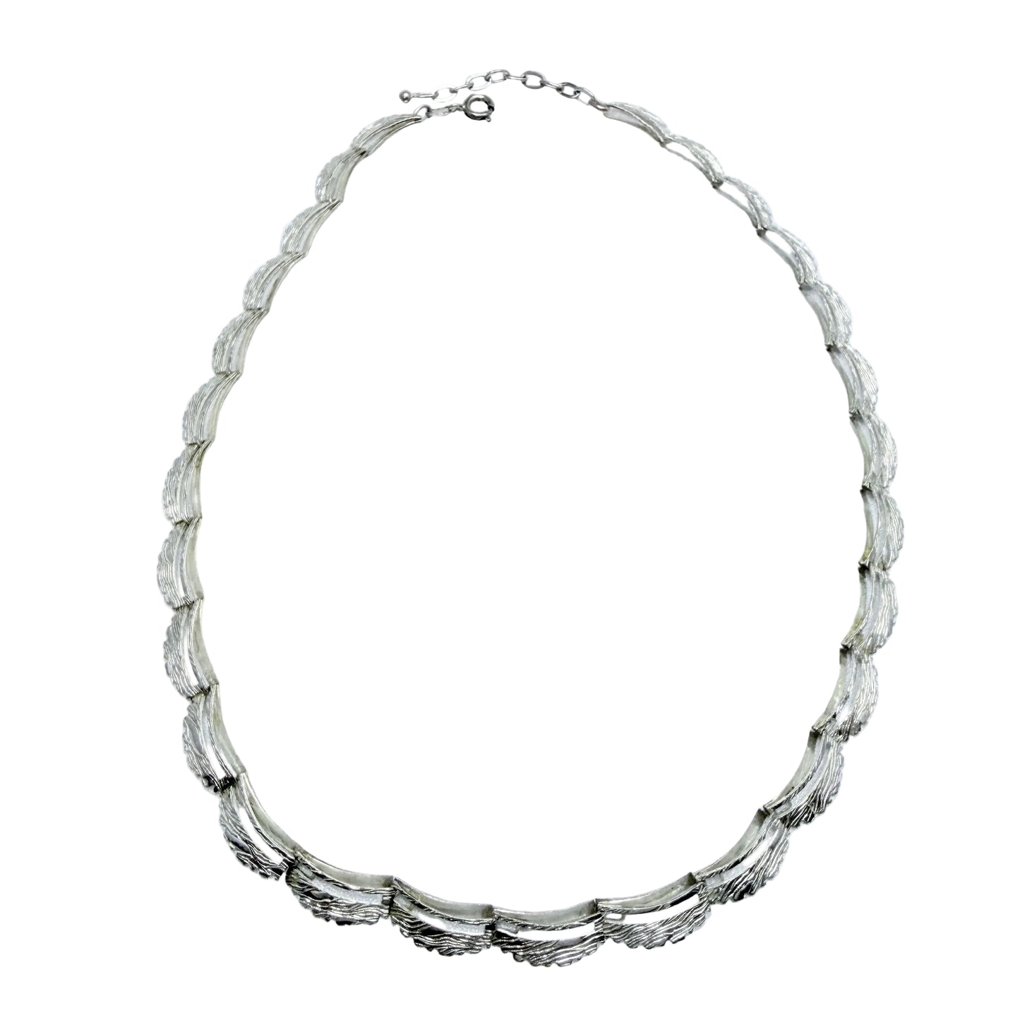 Friedrich Speidel, Germany ca 1950-60s. Vintage Solid Silver Necklace.