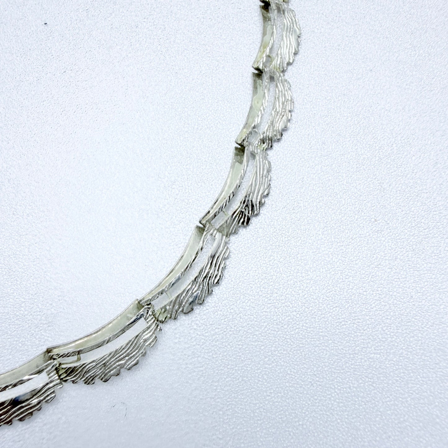 Friedrich Speidel, Germany ca 1950-60s. Vintage Solid Silver Necklace.