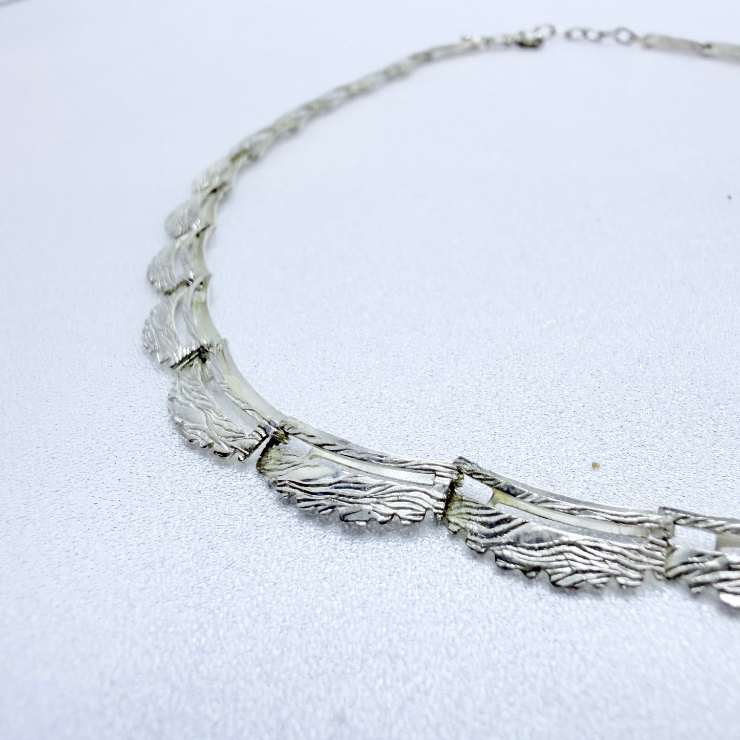 Friedrich Speidel, Germany ca 1950-60s. Vintage Solid Silver Necklace.