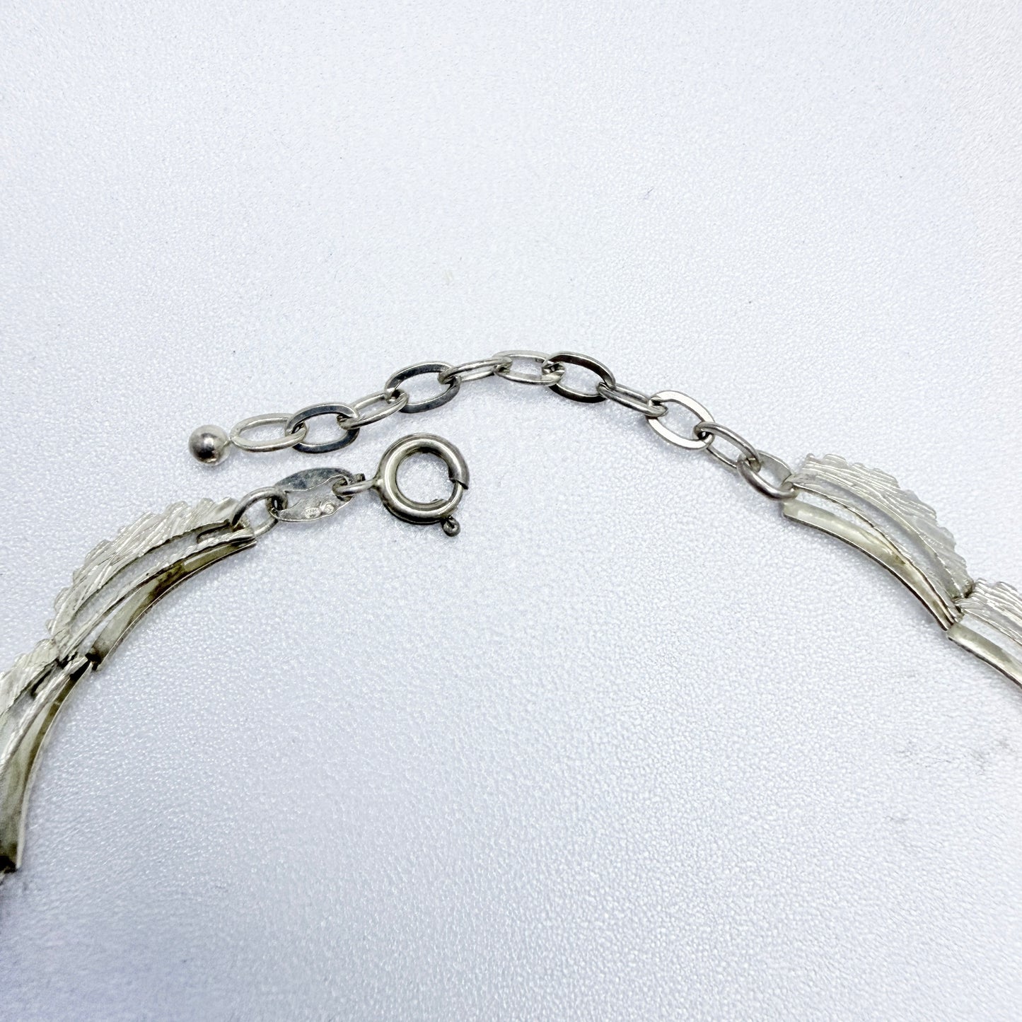 Friedrich Speidel, Germany ca 1950-60s. Vintage Solid Silver Necklace.