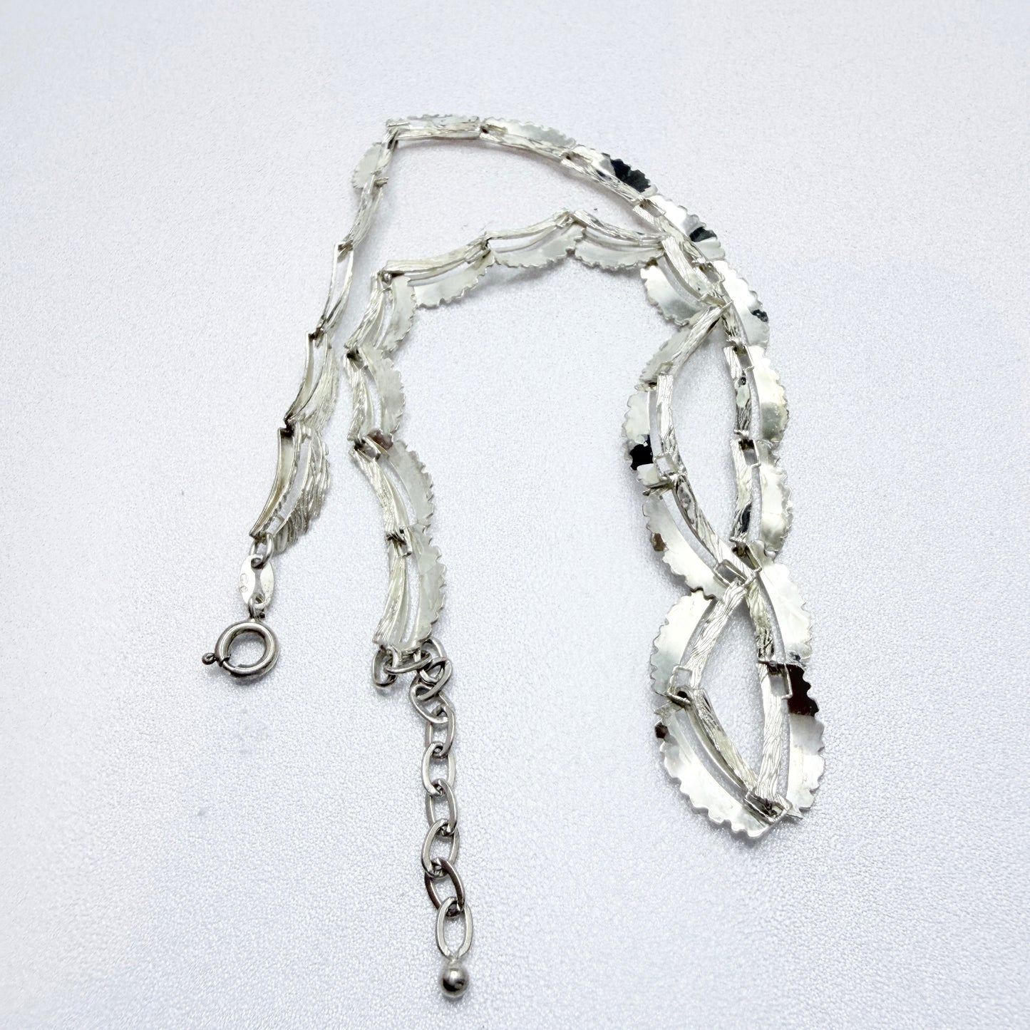 Friedrich Speidel, Germany ca 1950-60s. Vintage Solid Silver Necklace.