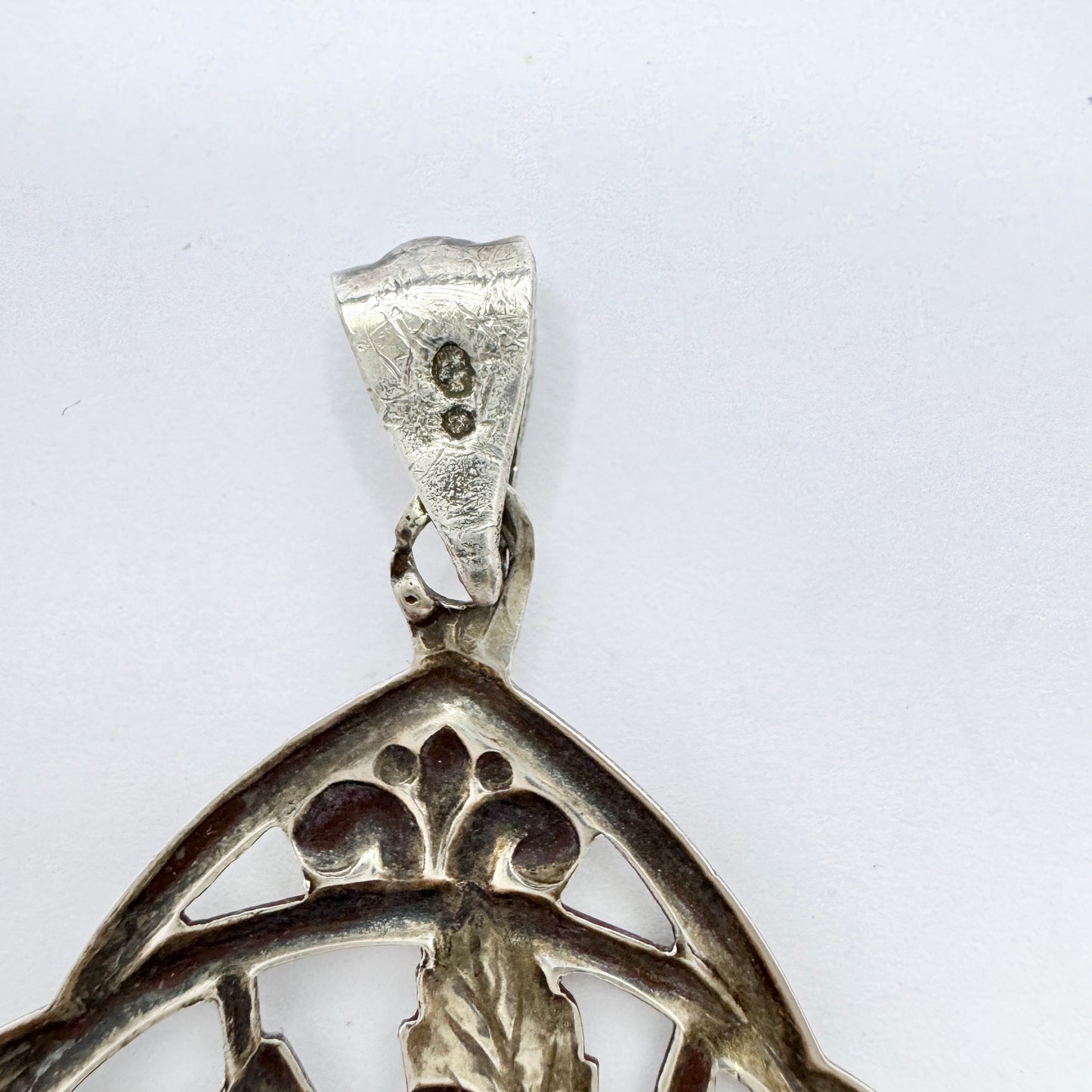 Sweden c 1950. Vintage Solid Silver Butterfly Pendant.