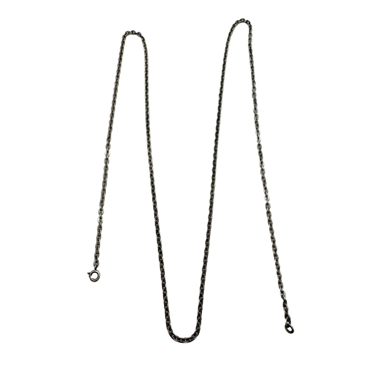 Friedrich Binder, Germany. Vintage c 1950s Solid Silver 81cm Chain.