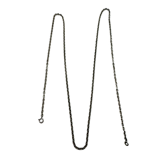 Friedrich Binder, Germany. Vintage c 1950s Solid Silver 81cm Chain.