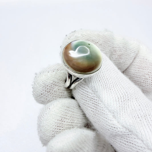 Art & Crafts Solid Silver Operculum Ring.