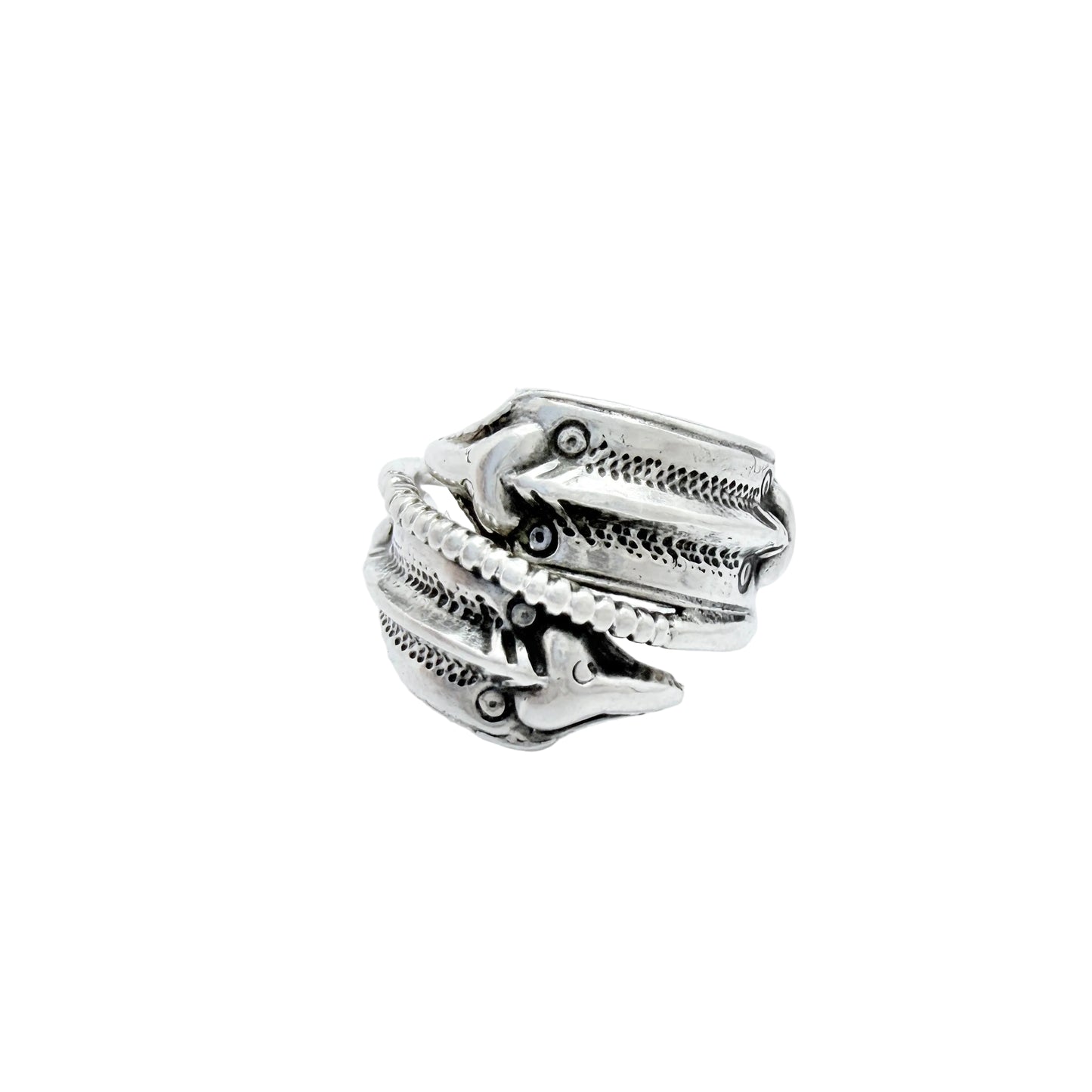 Bengt Hallberg, Sweden. Vintage Sterling Silver Viking Copy Unisex Ring