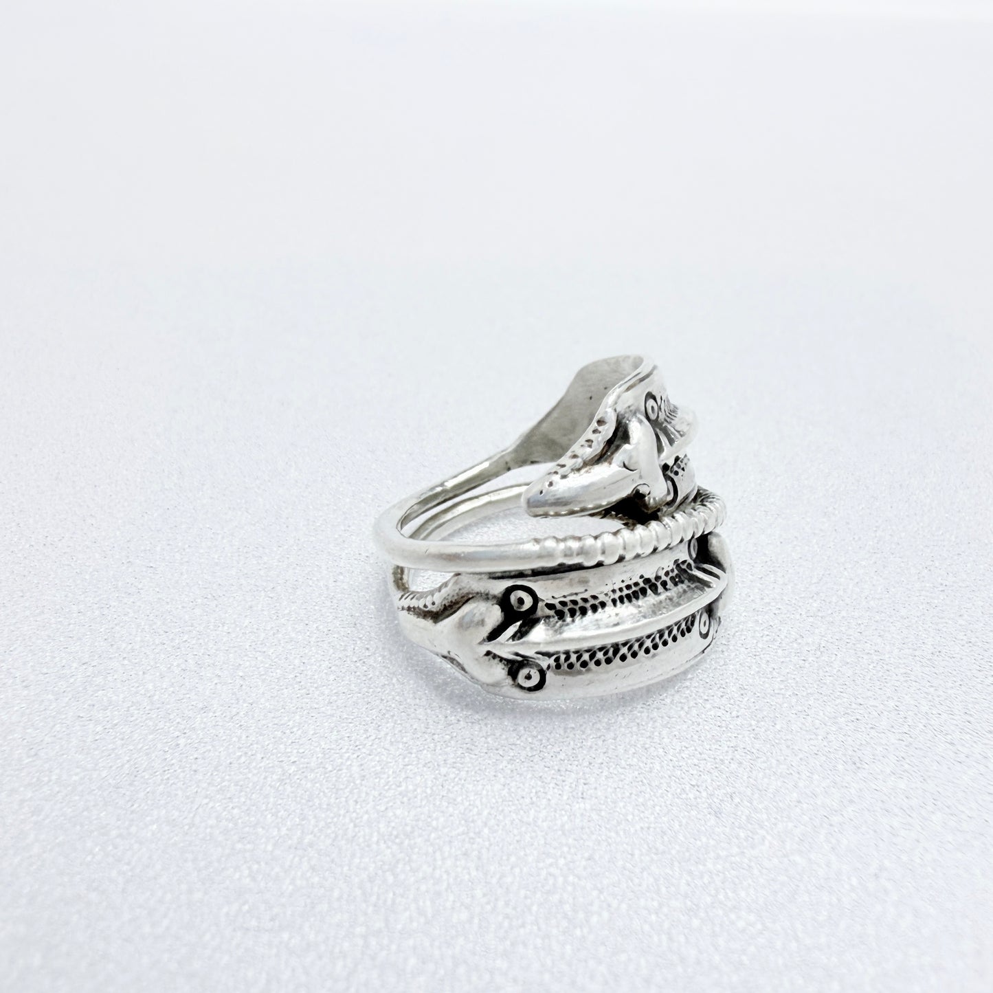 Bengt Hallberg, Sweden. Vintage Sterling Silver Viking Copy Unisex Ring