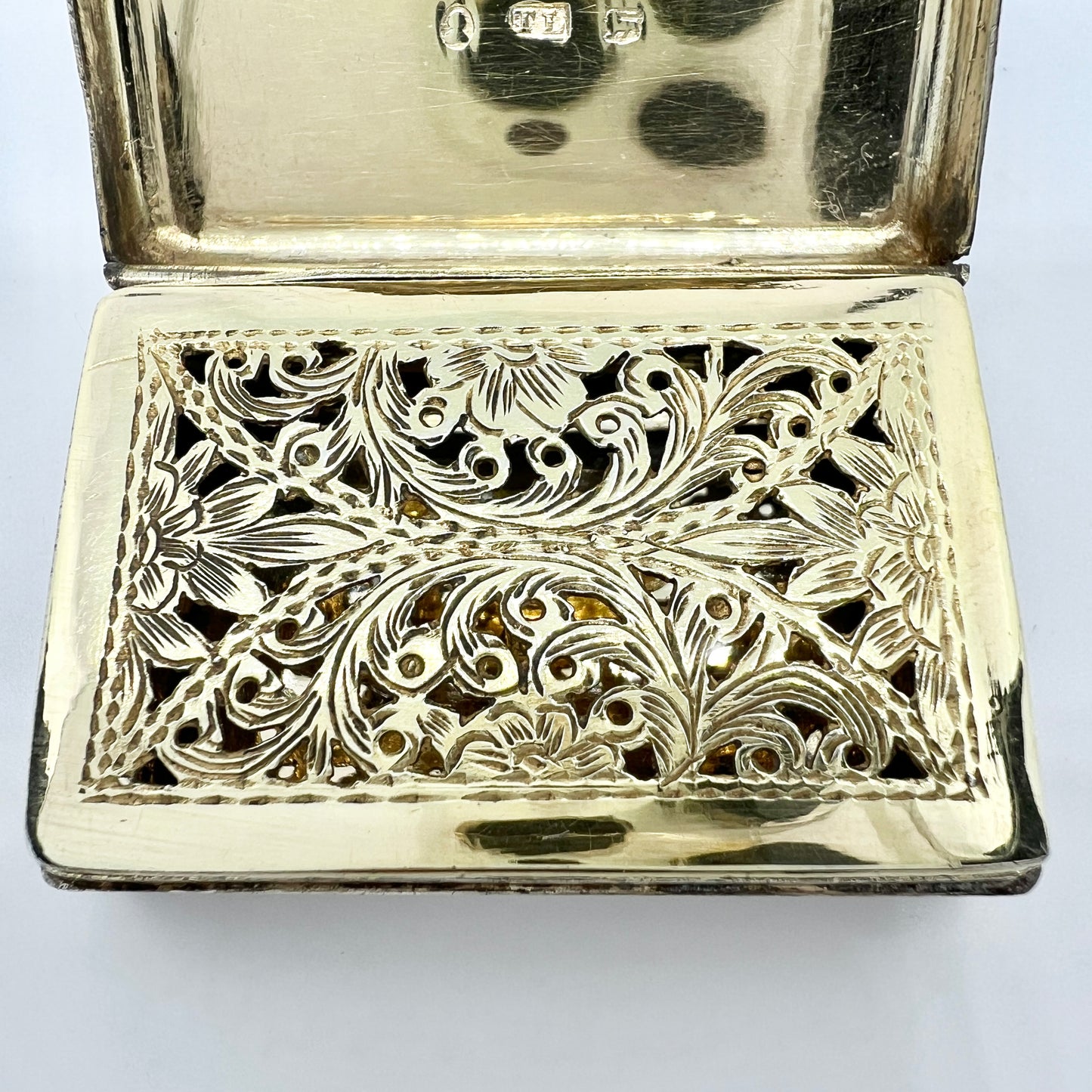 Thomas Lawrence, Birmingham 1836. Antique Sterling Silver Vinaigrette Box.